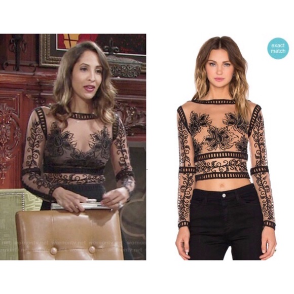 For Love & Lemons Desert Nights Crop Top - Picture 3 of 10